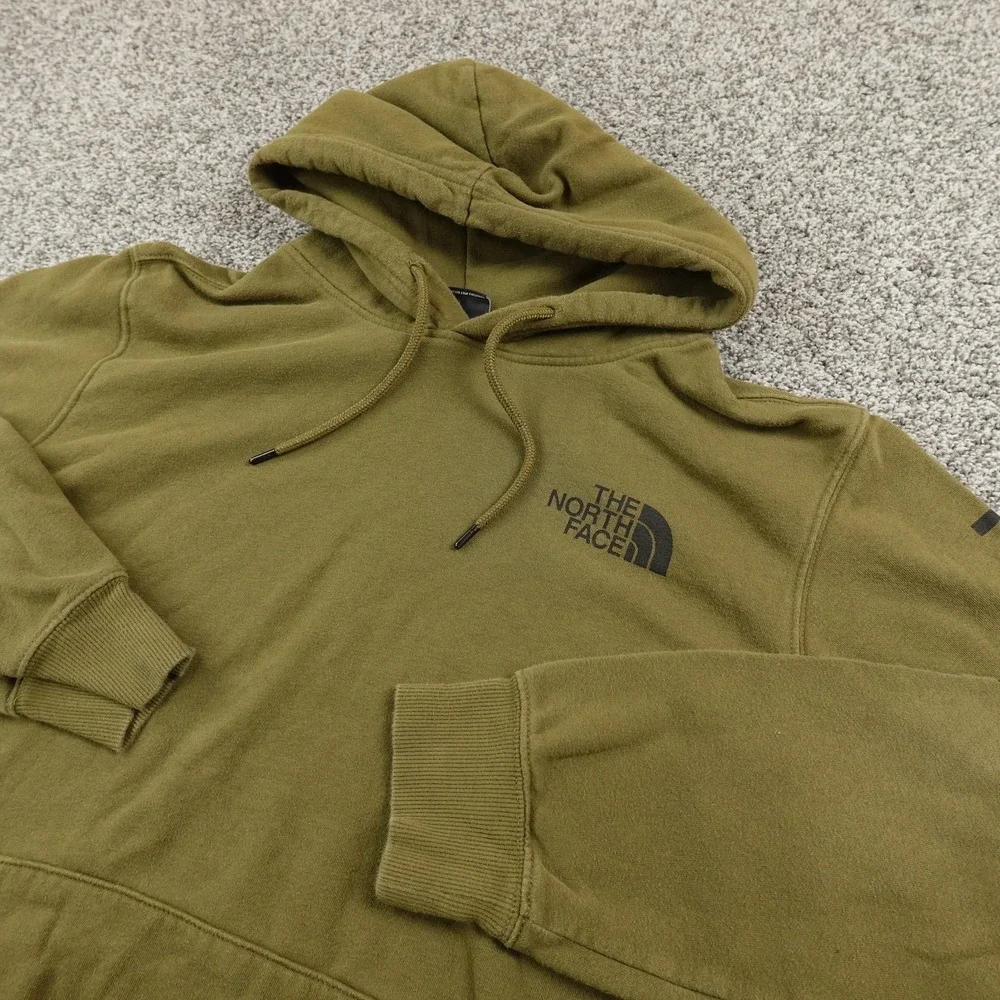 North Face Hoodie Mens XL‎ Green Bear Graphic Pullover Sweatshirt Outdoor Hiking
